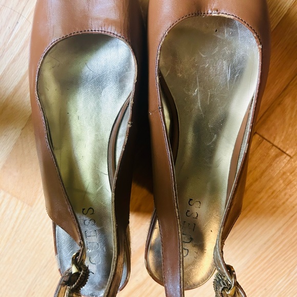 GUESS WEDGES , size 6 beige or light brown . - Picture 5 of 6